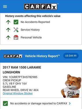 2017 RAM 1500 Longhorn