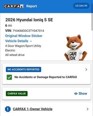 Teal 2026 Hyundai IONIQ 5 SE