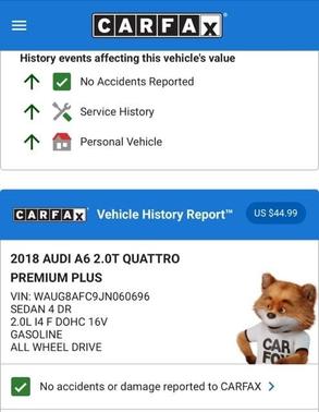 2018 Audi A6 2.0T Premium Plus