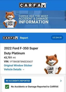 Gray Metallic 2022 Ford F-350 Platinum