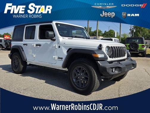 Bright White Clearcoat 2024 Jeep Wrangler Sport RHD