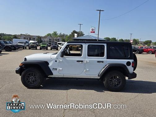 Bright White Clearcoat 2024 Jeep Wrangler Sport RHD