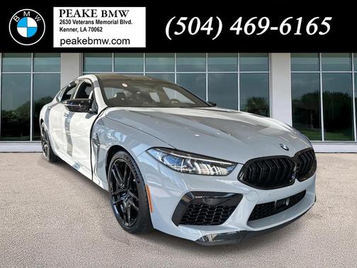 Gray Metallic 2025 BMW M8 Competition Gran Coupe Sedan