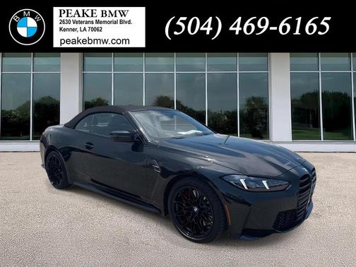 Black Sapphire Metallic 2026 BMW M4 Competition xDrive Convertible