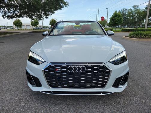 Glacier White Metallic/Black Roof 2024 Audi S5 3.0T Prestige