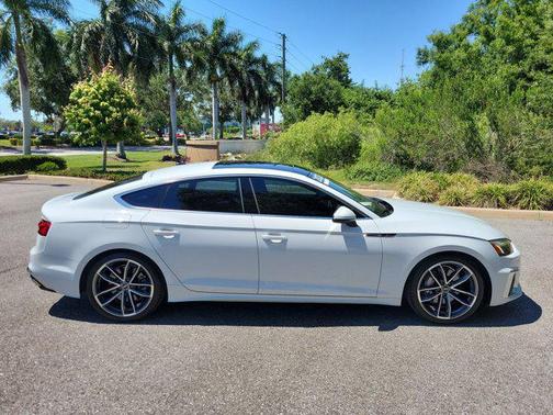 Glacier White Metallic 2023 Audi A5 Sportback 45 S Line Premium