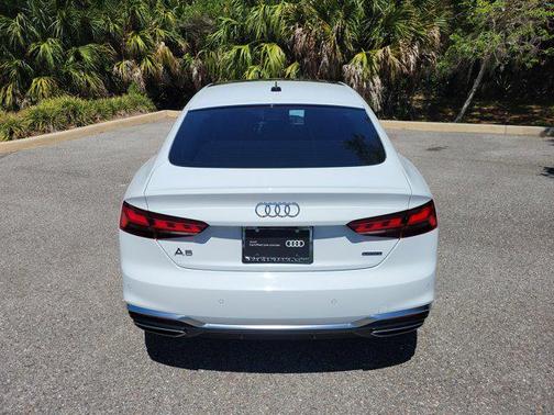 Glacier White Metallic 2023 Audi A5 Sportback 45 S Line Premium