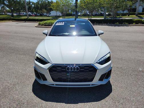 Glacier White Metallic 2023 Audi A5 Sportback 45 S Line Premium