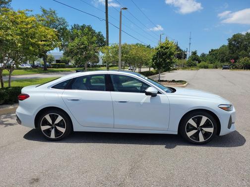 Glacier White Metallic 2025 Audi A5 Premium TFSI quattro S tronic