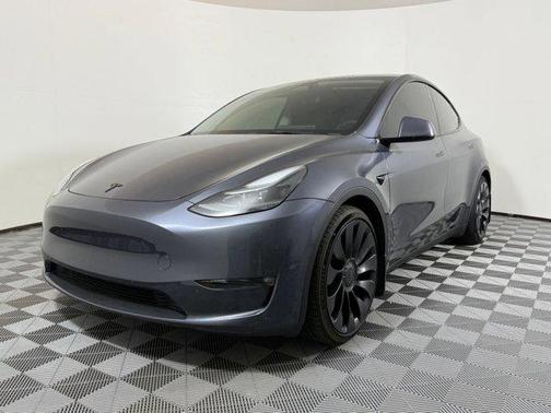 Gray 2023 Tesla Model Y Performance Dual Motor All-Wheel Drive