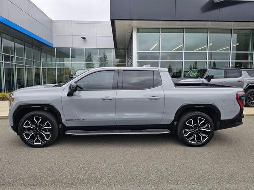 Thunderstorm Gray 2025 GMC Sierra EV Max Range Denali