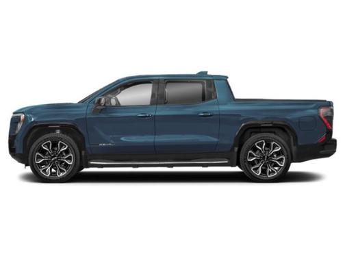 Deep Ocean Metallic 2025 GMC Sierra EV Max Range Denali