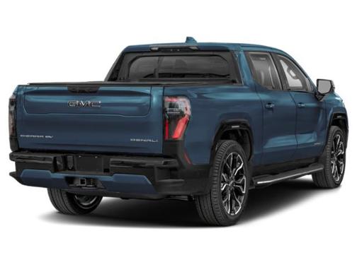 Deep Ocean Metallic 2025 GMC Sierra EV Max Range Denali