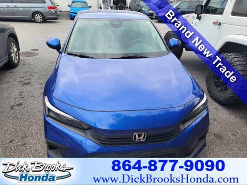 Blue 2022 Honda Civic LX