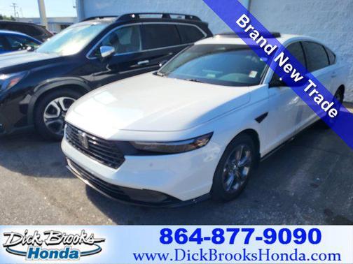 Platinum White Pearl 2024 Honda Accord Hybrid EX-L