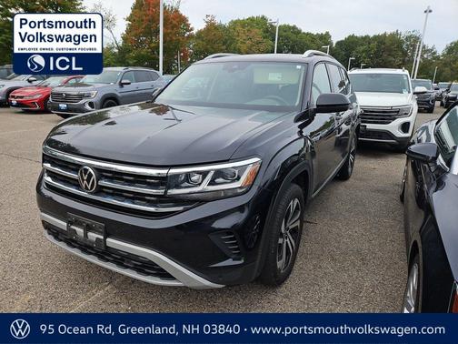 Deep Black Pearl Effect 2023 Volkswagen Atlas 3.6L SEL