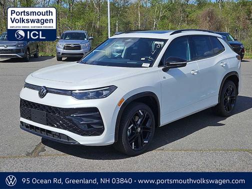 Opal White Pearl 2026 Volkswagen Tiguan 2.0T SE R-Line Black