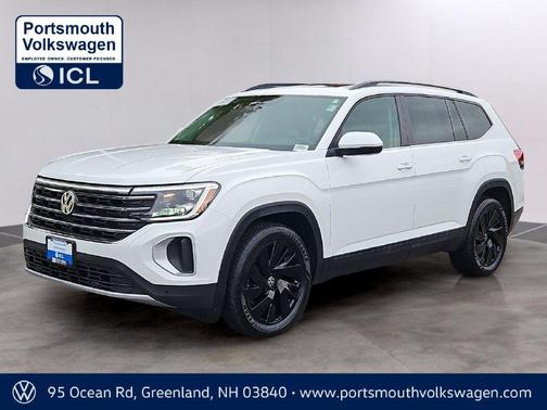 Pure White 2024 Volkswagen Atlas 2.0T SE