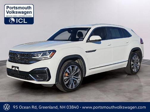 Pure White 2021 Volkswagen Atlas Cross Sport 3.6L V6 SEL R-Line