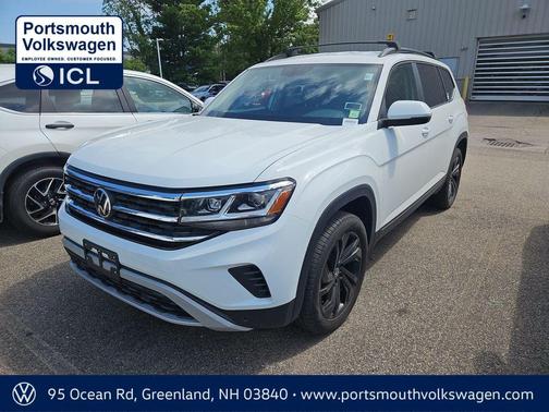 Pure White 2023 Volkswagen Atlas 3.6L SE w/Technology