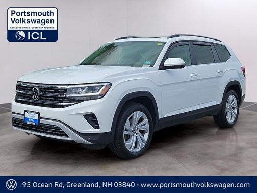 Pure White 2023 Volkswagen Atlas 3.6L SE w/Technology