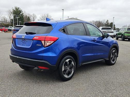 Aegean Blue Metallic 2018 Honda HR-V EX