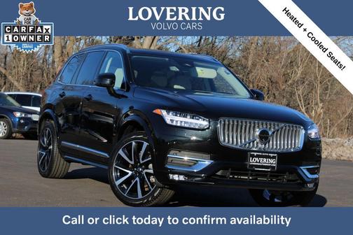 Onyx Black Metallic 2024 Volvo XC90 B6 Ultimate Bright Theme 6-Seater