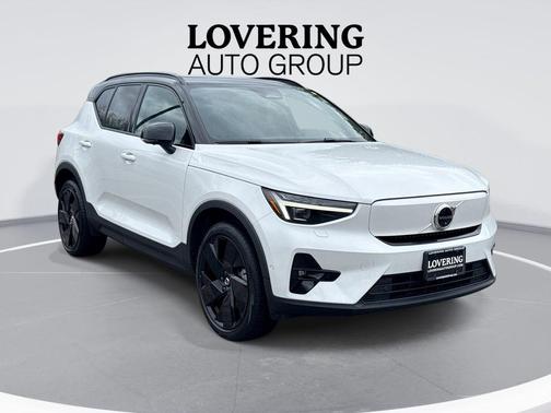 Crystal White Metallic 2023 Volvo XC40 Recharge Pure Electric Twin Ultimate