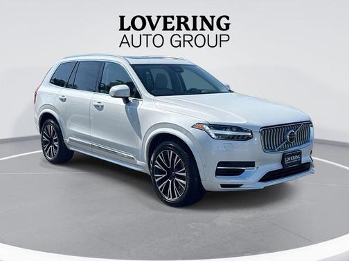 Crystal White Metallic 2024 Volvo XC90 Recharge Plug-In Hybrid T8 Plus Bright Theme 7 Passenger