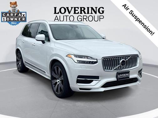 Crystal White Metallic 2024 Volvo XC90 Recharge Plug-In Hybrid T8 Ultimate Bright Theme 7-Seater