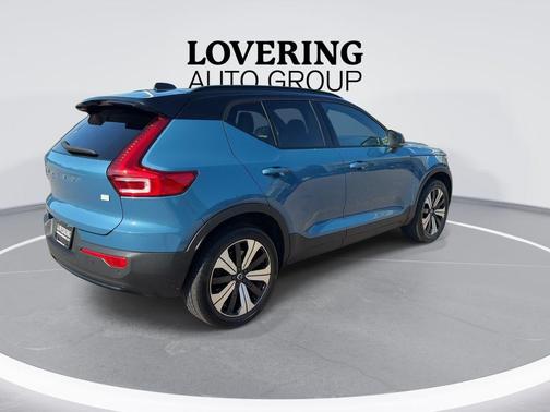 Fjord Blue Metallic 2023 Volvo XC40 Recharge Pure Electric Twin Plus