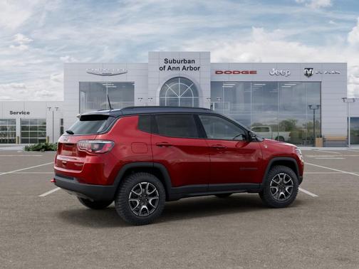 Red 2026 Jeep Compass Trailhawk