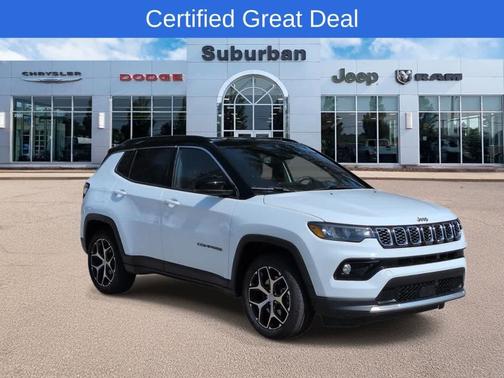 Bright White Clearcoat 2024 Jeep Compass Limited