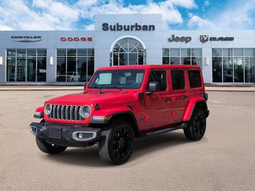 Firecracker Red Clearcoat 2025 Jeep Wrangler 4xe Sahara