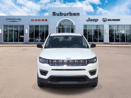 White Clearcoat 2019 Jeep Compass Sport