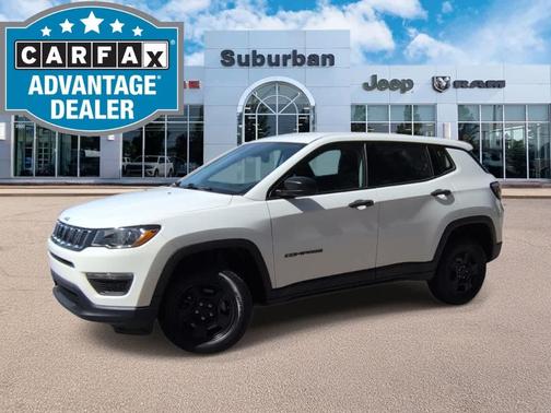White Clearcoat 2019 Jeep Compass Sport