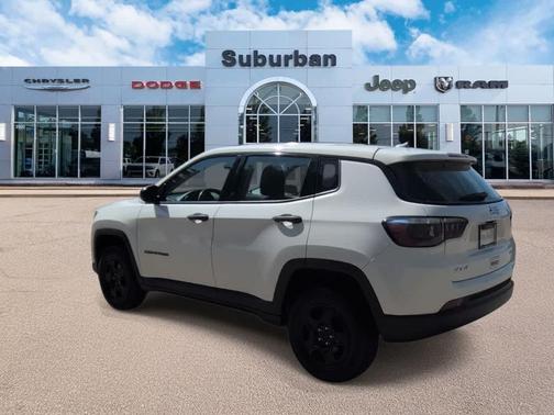 White Clearcoat 2019 Jeep Compass Sport