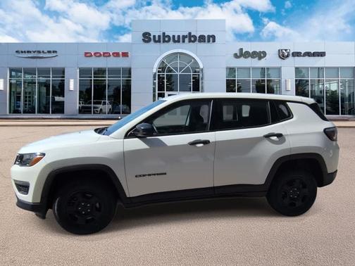 White Clearcoat 2019 Jeep Compass Sport