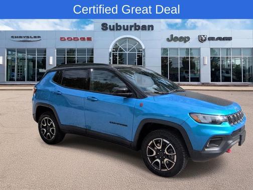 Hydro Blue Pearlcoat 2025 Jeep Compass Trailhawk