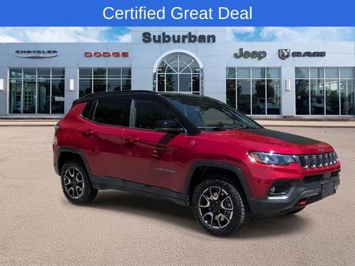 Red 2025 Jeep Compass Trailhawk