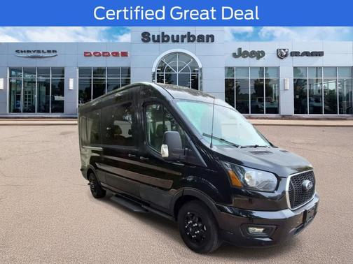 Agate Black Metallic 2025 Ford Transit-350 XLT