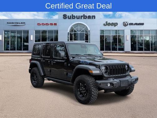 Black Clearcoat 2025 Jeep Wrangler 4xe Sport
