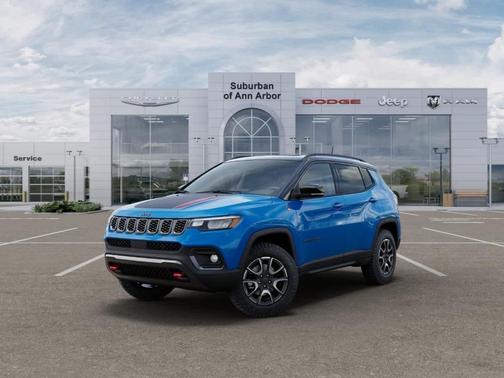 Hydro Blue Pearlcoat 2026 Jeep Compass Trailhawk