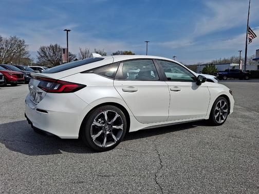 Platinum White Pearl 2026 Honda Civic Hybrid Sport Touring