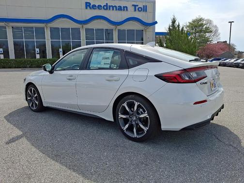 Platinum White Pearl 2026 Honda Civic Hybrid Sport Touring