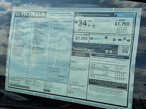 2025 Honda Civic Sport