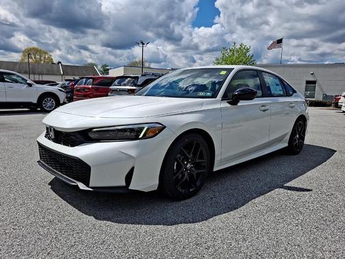 Platinum White Pearl 2026 Honda Civic Sport