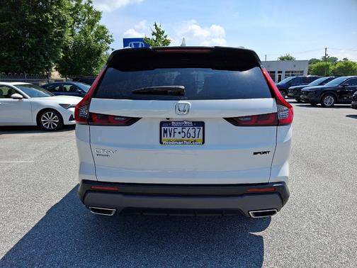 Platinum White Pearl 2025 Honda CR-V Hybrid Sport-L