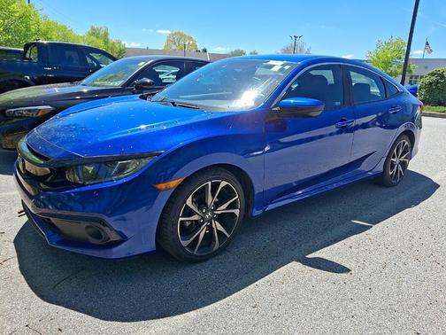 Aegean Blue Metallic 2021 Honda Civic Sport