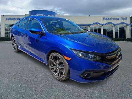 Aegean Blue Metallic 2021 Honda Civic Sport